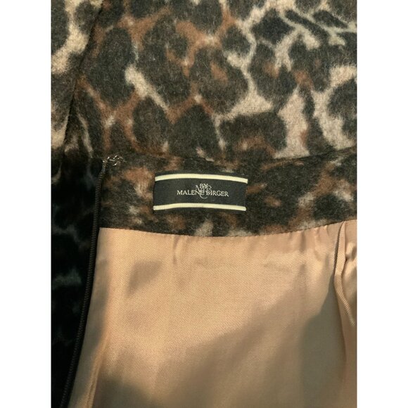 MB By Malene Birger Balenia Leopard Print Pencil Skirt, Sz 12 (US) 44 (F) $395 - Picture 8 of 8